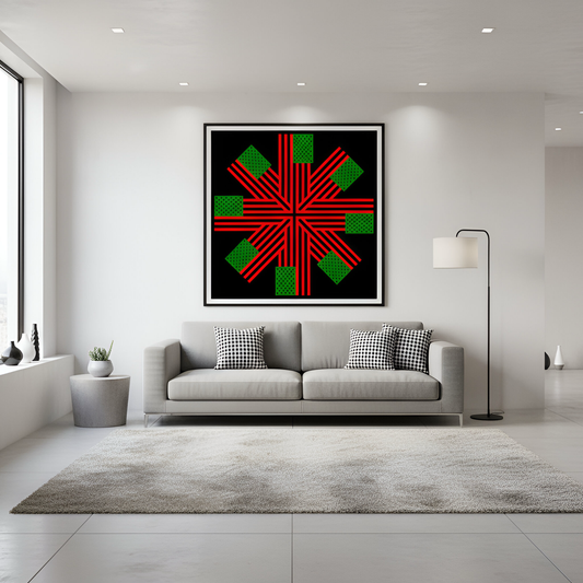 *United + All Flags In AmericanFlagRemix® Limited Edition Print - Two Sizes