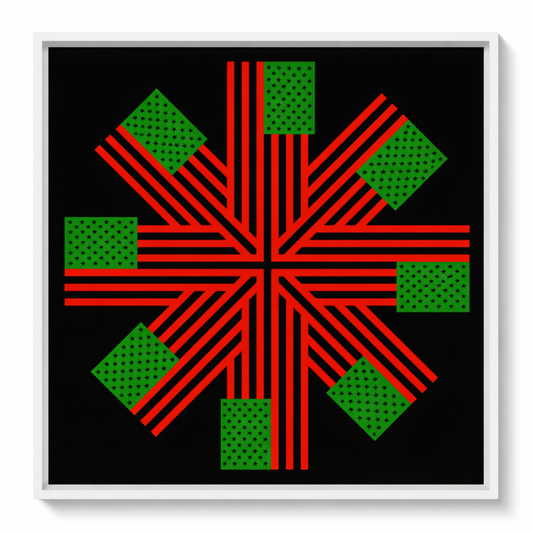 *United + All Flags In AmericanFlagRemix® Limited Edition Print - Two Sizes