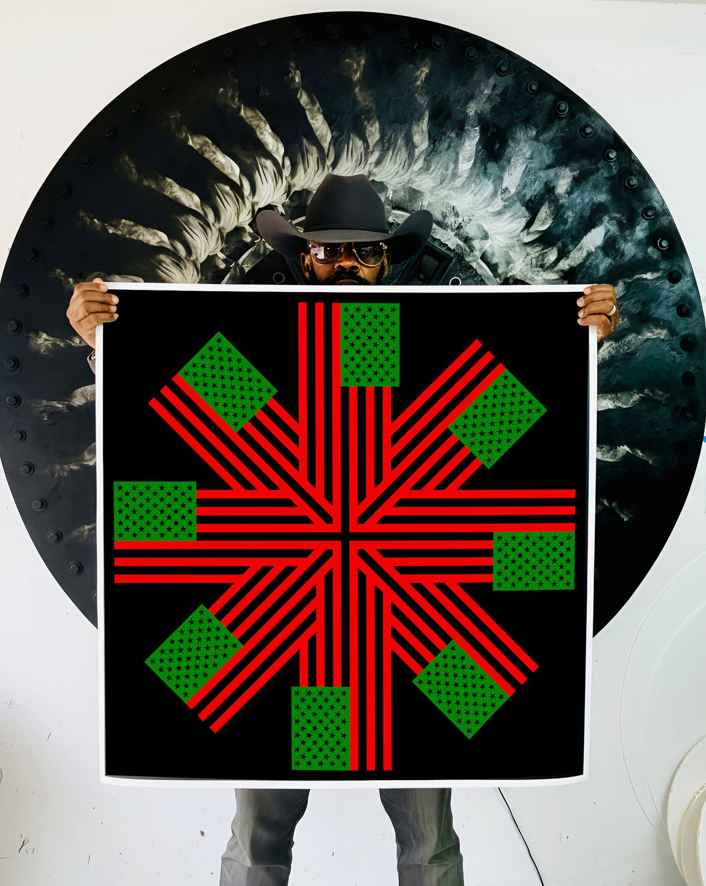 *United + All Flags In AmericanFlagRemix® Limited Edition Print - Two Sizes