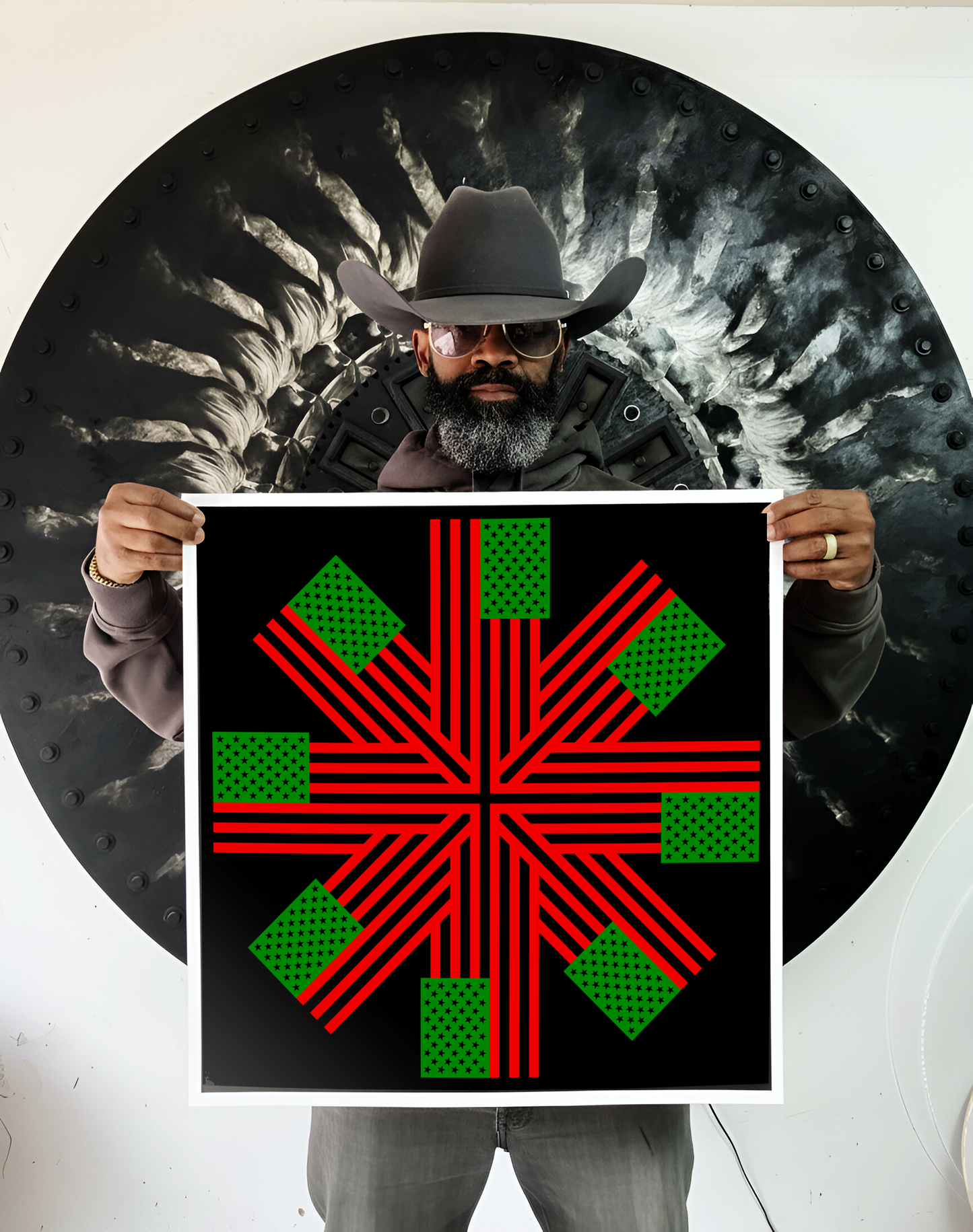 *United + All Flags In AmericanFlagRemix® Limited Edition Print - Two Sizes