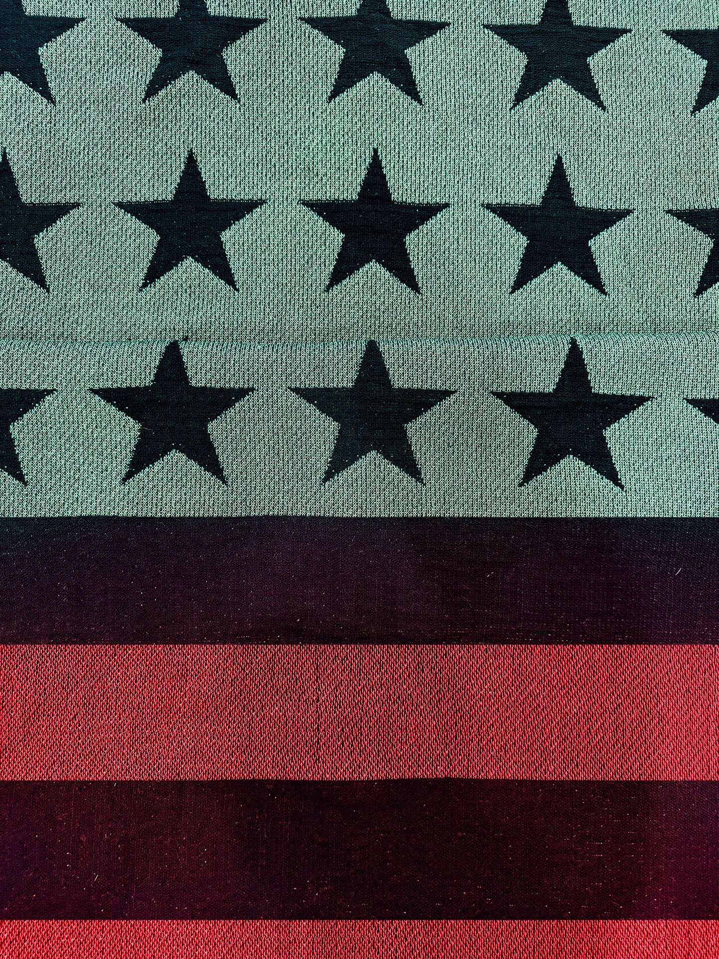 The Red The Black & The Green AmericanFlagRemix™ (Travel & Throw) Blanket