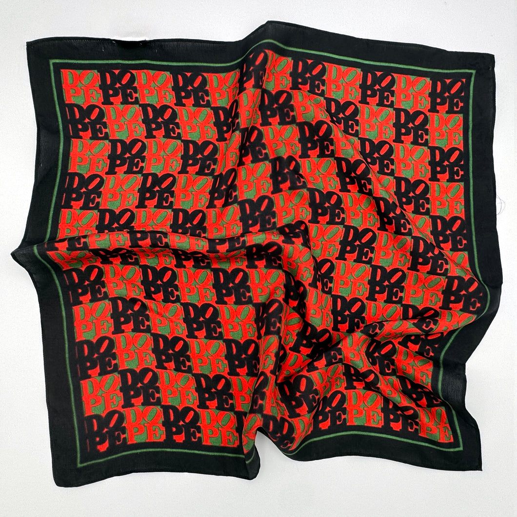 DOPE (RED+BLACK+GREEN) - Silk Pocket Square