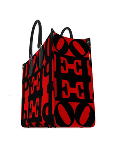 DOPE™ Black on Red Leather Tote - Limited Time Only!