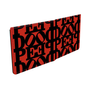 DOPE™ Black On Red Leather Wallet