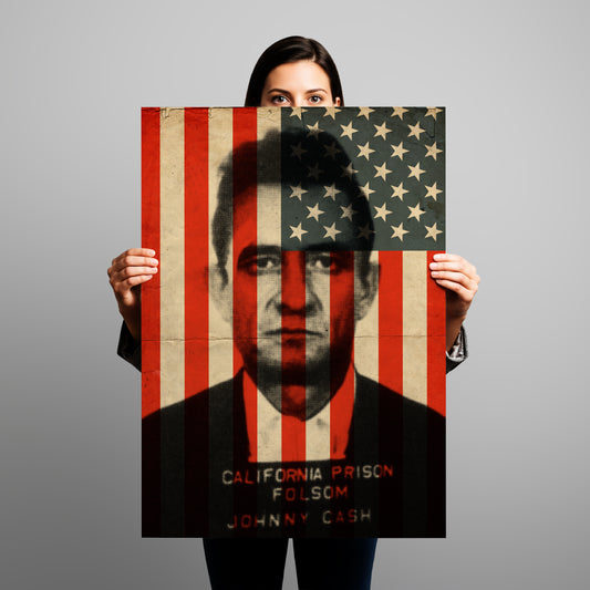 The All-American Johnny Cash 24" x 36" - Print