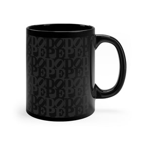 The DOPEST Black on Black mug 11oz