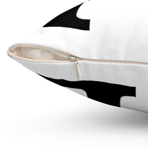 DOPE White & Black - 18" Square Pillow