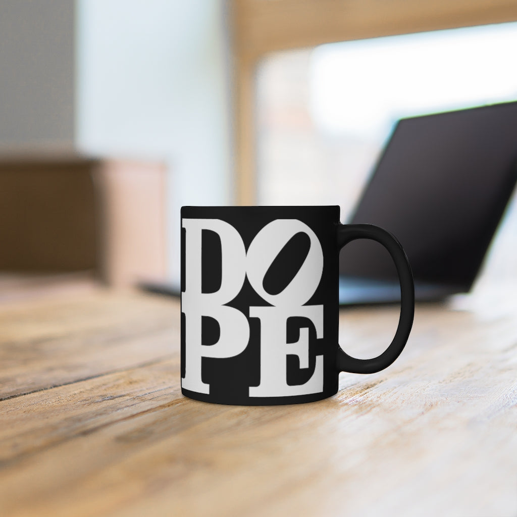 DOPE Black 110z mug