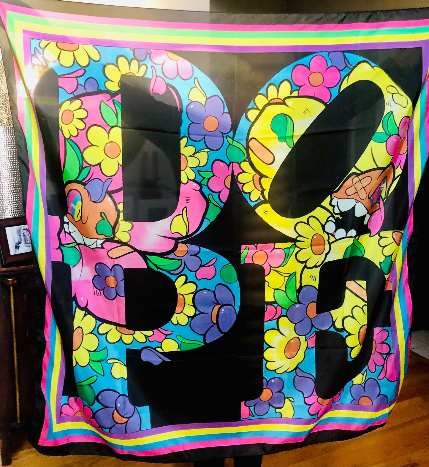 PAPERFRANK x DL WARFIELD DOPE Silk Scarf Collab
