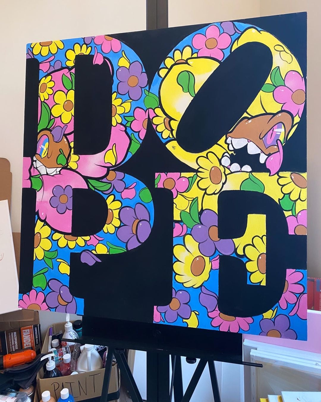 PAPERFRANK x DL WARFIELD DOPE Silk Scarf Collab