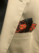 Load image into Gallery viewer, DOPE Red Black &amp; Green Pocket Square