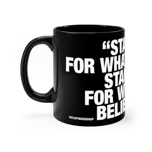 Coach Talk: Stand Up for What is Right - Black mug 11oz