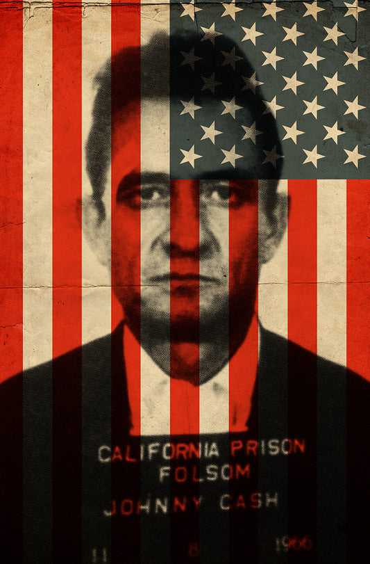 The All-American Johnny Cash 24" x 36" - Print
