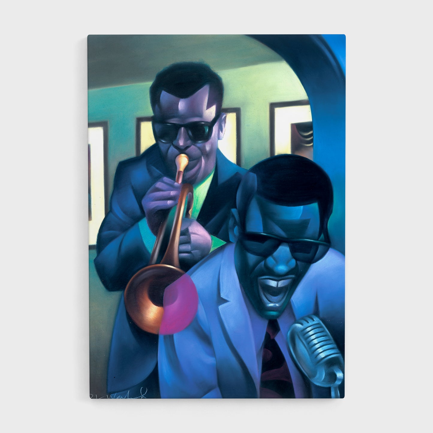 Green Hall Blue Mood - Giclee (Multiple Sizes)