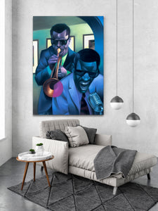 Green Hall Blue Mood - Giclee (Multiple Sizes)
