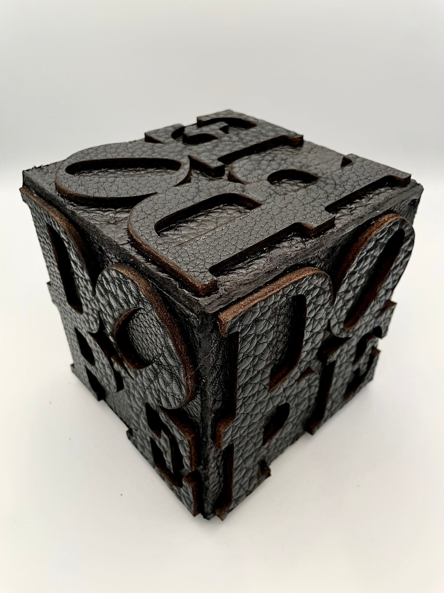 Black Leather DOPE Box (Half Footer)