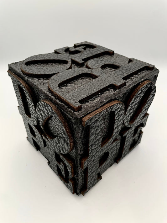 Black Leather DOPE Box (Half Footer)