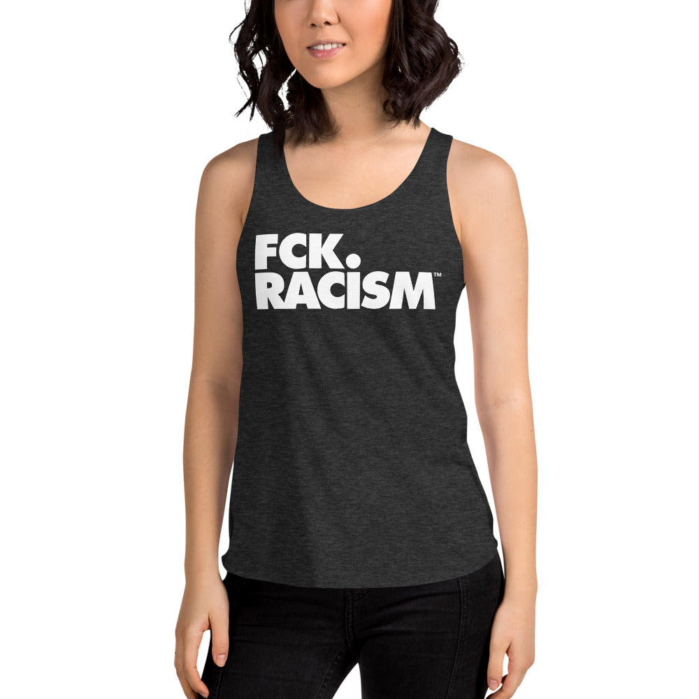 Fck Racism - Women's Tri-Blend Racerback Tank