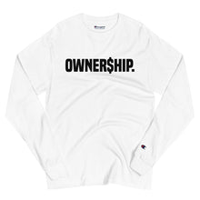 Load image into Gallery viewer, OWNERSHIP - Men&#39;s Champion Long Sleeve Shirt in White