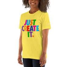 Load image into Gallery viewer, Women&#39;s / Unisex JUST CREATE IT Tee (Multiple Colors)