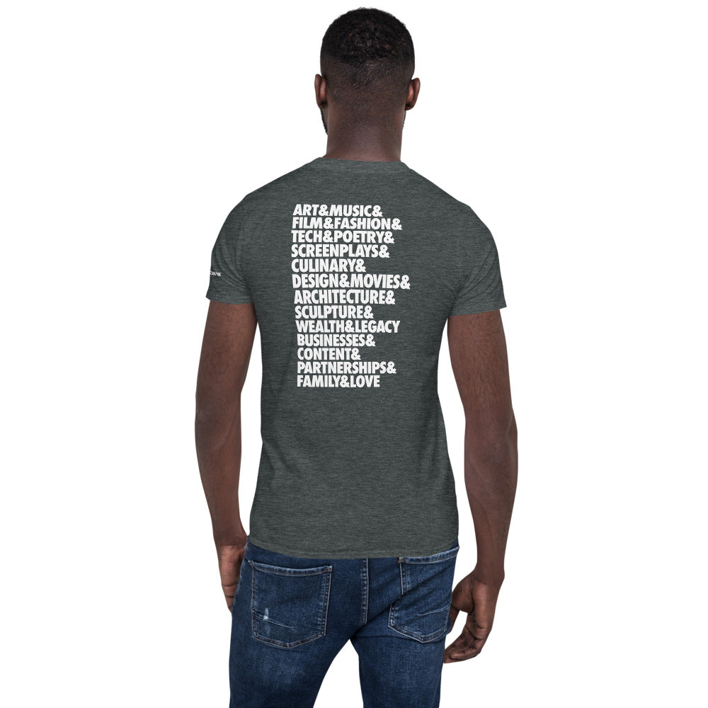 JUST CREATE IT - Unisex White Print Tee