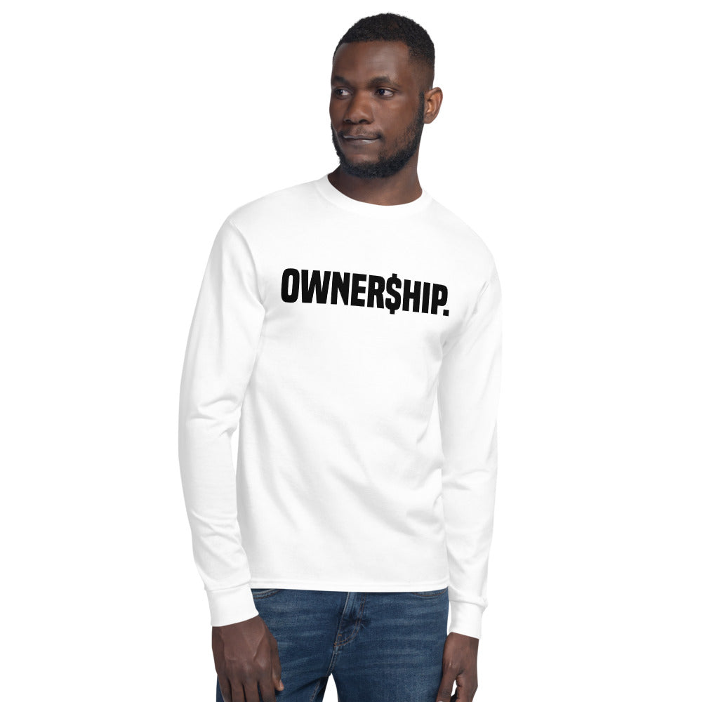 OWNERSHIP - Men's Champion Long Sleeve Shirt in White