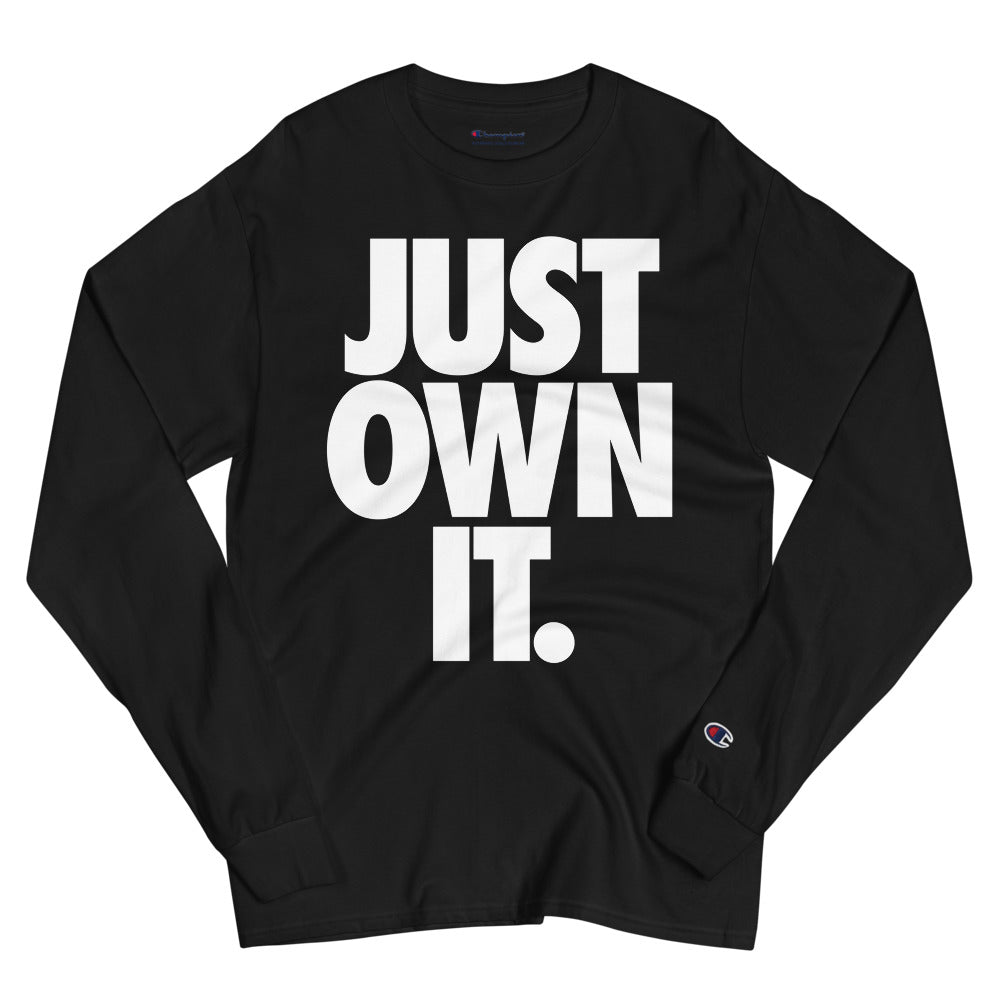 JUST OWN IT - Champion Long Sleeve Shirt in Black