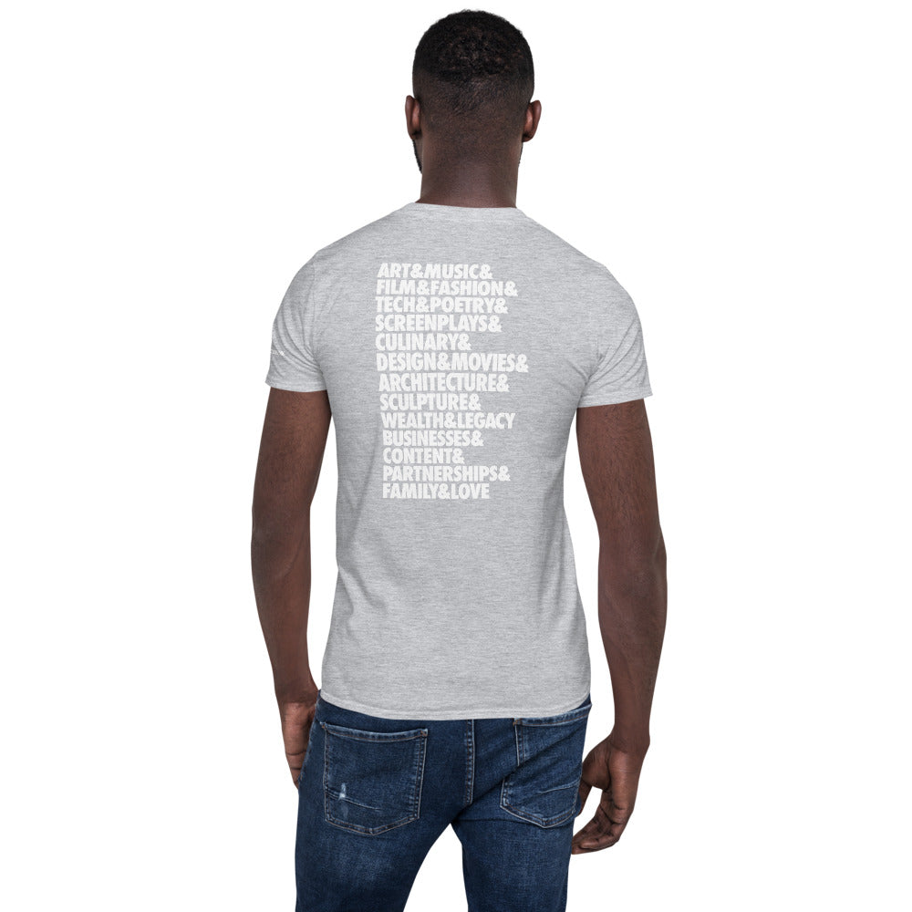 JUST CREATE IT - Unisex White Print Tee