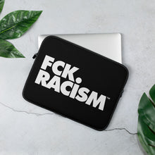 Load image into Gallery viewer, FCK Racism Black Laptop Sleeve