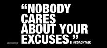 Load image into Gallery viewer, Coach Talk: NOBODY CARES ABOUT YOUR EXCUSES - Black mug 11oz