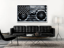 Load image into Gallery viewer, The United States of Boom Black - Canvas Giclee (2 sizes)